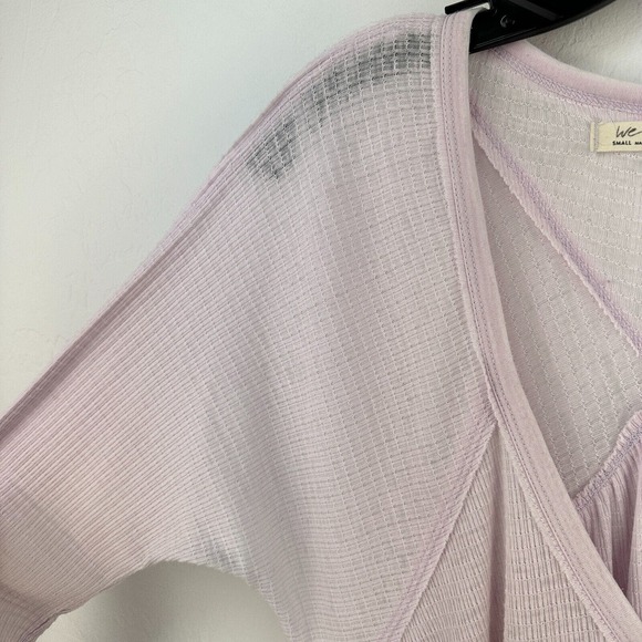 We The Free Citrine Thermal Top Womens Small Purple Long Sleeve V-Neck Tunic - Picture 4 of 15